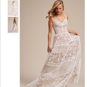 UMA DRESS BHLDN WHITE LACE GOWN
